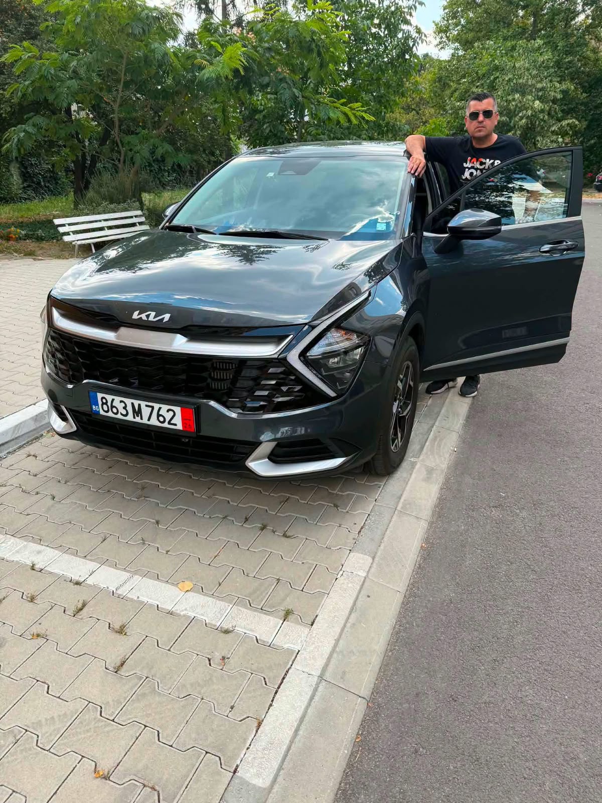 Kia Sportage тъмносив - доставен автомобил